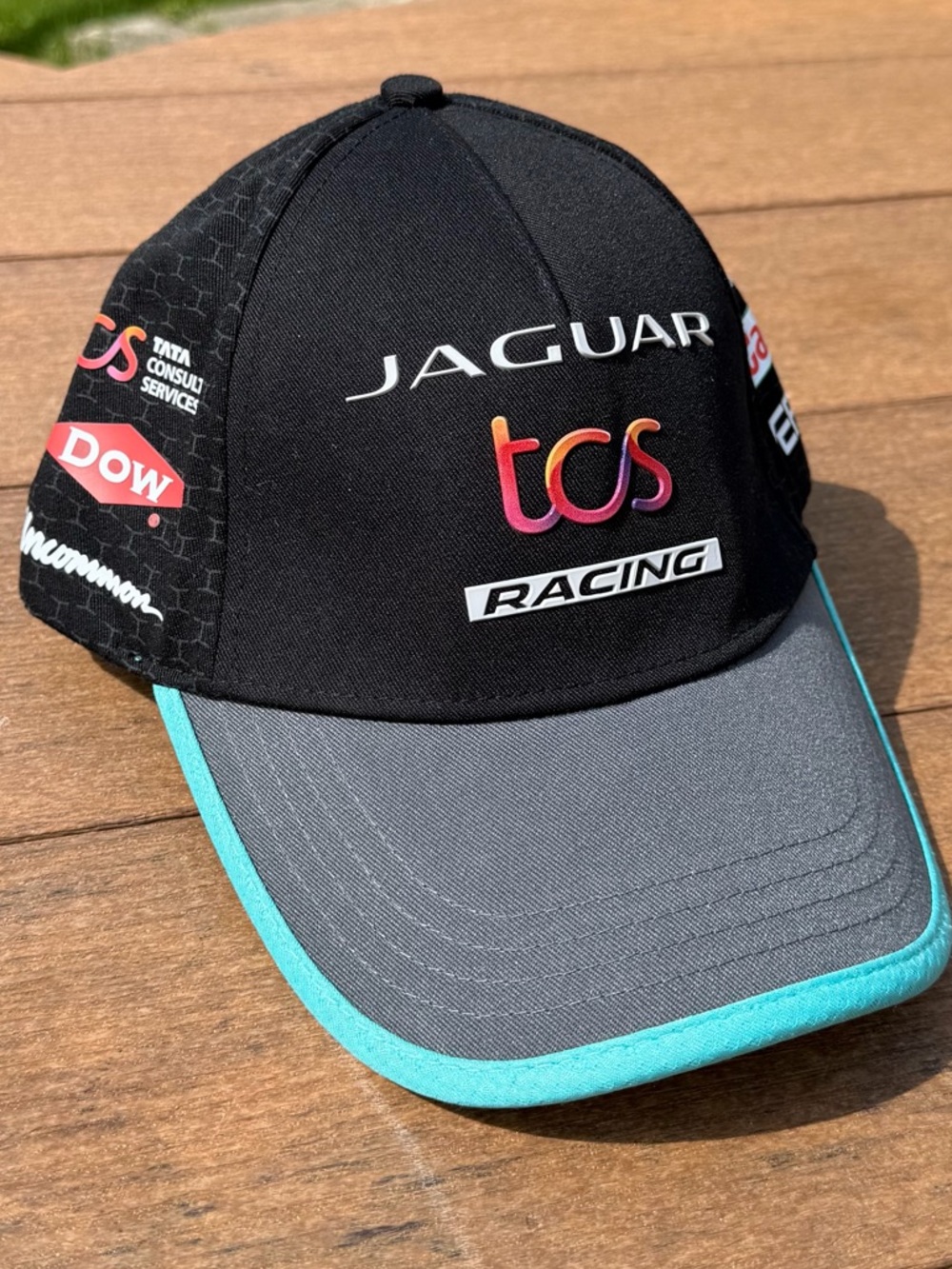 Jaguar TCS Racing Black & Gray Cap with Teal Trim! ✨ 💥 🏎️